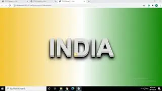 15. 3D text  design -India- using CSS and HTML - CSS - Web Design