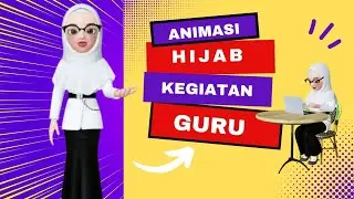 Kegiatan Guru Animasi Hijab Eps 1 II #animation #animasilucu #mediapembelajaran