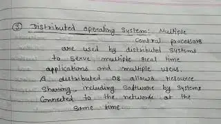 Type of operating systems