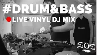 LIVE Drum and Bass VINYL DJ Mix | XDJ RX and Numark TT100s