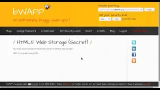 HTML5 Web Storage Secret