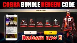 Free Fire Cobra Bundle Redeem Code | Free Fire Redeem Code Today | FF Redeem Code Today 11 June