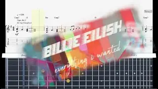 (Best Guitar Lesson) Billie Eilish - Everything I wanted (slow speed for lesson)
