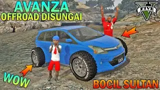 Elementary School Boy Modifies AVANZA Offroad in the River - GTA 5 SULTAN BOCIL