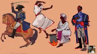 Portrait of Toussaint Louverture on Horseback (2024) by Dominick Rabrun