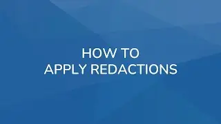 ID48 How to Apply Redactions