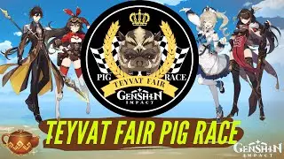I made a Teyvat Fair Pig Race! - Serenitea Pot | Genshin Impact