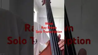 ボサノバの名曲Waveのベースソロ Ray Brown(Solo Transcription) #bass #music #jazz