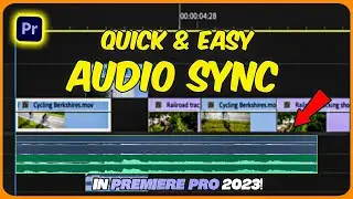How to Sync Audio & Video in Premiere Pro 2023! (For Beginners) 