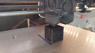 Ender 3 NG test cube printing - faster, uglier