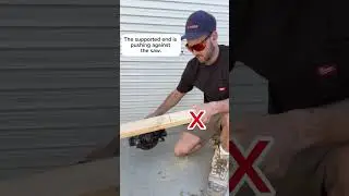 Saw gets stuck
