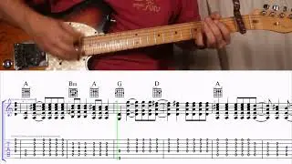 How to Play the Chords to Long Hot Summer by Keith Urban on Guitar with TAB