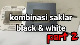 SAKLAR HOTEL PANASONIC  || RAKIT SAKLAR KOMBINASI BLACK WHITE PART 2 #youtubeshorts #youtubepemula