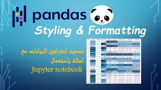 PANDAS STYLING & FORMATTING | تصميم احترافي للبيانات والمعلومات في مكتبة المعلومات الاشهر!!!!!