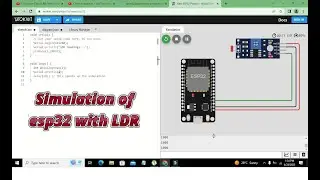 simulation of esp32 with LDR | simulation of esp32 with photo resistor