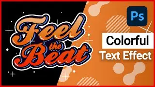 How to Create Colorful Text Effect - Photoshop tutorials