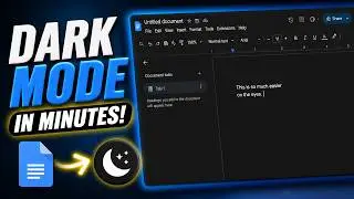 How To Enable Dark Mode In Google Docs