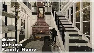 BLOXBURG: Autumn Family Home Speedbuild (interior + full tour) Roblox House Build