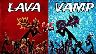 Lava stickman vs vamp stickman - Stickman costume tournament (2) - stick war legacy @komikAnFiDi