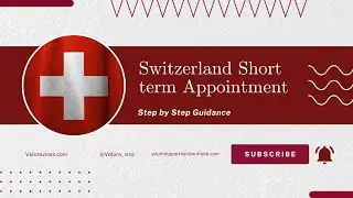 How to Book Switzerland Visa Appointment | Step-by-Step Guide (2025) | Velora Visas