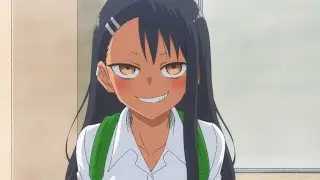 cute girl teasing her classmate