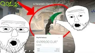 1% at the rarest knife unboxing footage #cs2 #cs2knife #lucky13 #ohnepixelfunny
