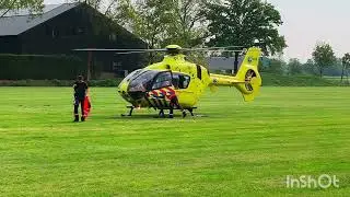 Traumahelikopter lifeliner 2 voor ongeval in Kootwijkerbroek 