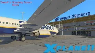 Takeoff in Nürnberg EDDN on runway 28/X-Plane 11/B737-800 Zibo