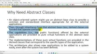 15-Interfaces using Abstract Classes in OOP using C++