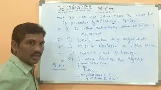 DESTRUCTOR IN C++ WITH AN EXAMPLE || C++ DESTRUCTOR WITH AN EXAMPLE