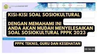 Kisi kisi soal Sosiokultural PPPK 2023 CAT BKN untuk Tenaga Teknis, Guru dan Kesehatan