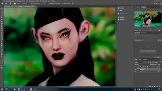 Обработка скриншота Sims 4 в Photoshop,Sai/The Sims4 spee dedit/