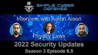 Privacy Laws: Interview with Aaron Aisen