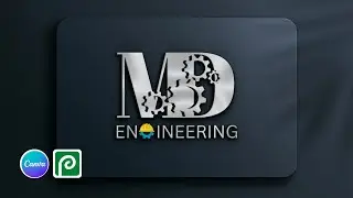 Glass effect 3D logo with canva | canva tutorial