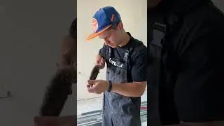 Plastering concrete. 