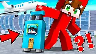 I Hid Inside My Friend's SUITCASE to TROLL Him in Minecraft