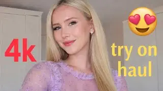 4K Micro Bikini Try-On Haul Transparent | Transparent Lingerie & See-through Dresses 