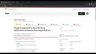 Feature and code demonstration of npm package react-no-fuss-popup