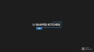 Essential guide to kitchen design / Typical layout 04 : U-Shaped Kitchen