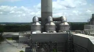 What does a coal plant scrubber look like?