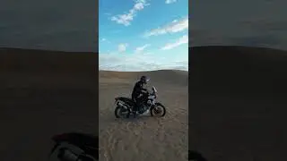 Merzouga with the Aprilia Tuareg #sand #desert #motorcycle #adventure #adventuremotorcycling