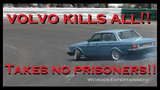 Volvo Kills it Drifting Evergreen Raceway