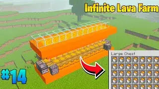 Made AFK Lava Farm In Minecraft | Minecraft Pe Survival | #14