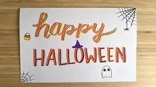 Shadows Hand Lettering Challenge Day 31 - Happy Halloween!