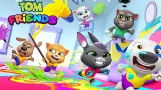 🏡🐶🐾 Spend A Day Together With My Tom Friends Gameplay Android , iOS #mytalkingtomfriends
