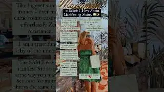 10 Beliefs I Have About Manifesting Money 💵 #manifestation #manifestingmoney #money #moneymaking