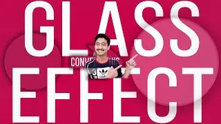 How to make a Glass Effect in Photoshop - Amazing Effects! || Bevel and Embross effect