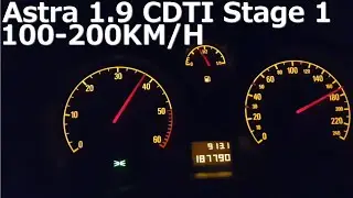 Astra H 1.9CDTI 185HP Stage 1 100-200km/h
