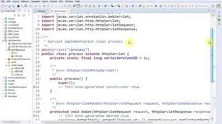Writing your first servlet program