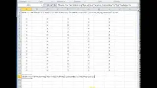 00166 - How To Use The ISODD And COLUMN Functions To Determine Odd Columns Using Microsoft Excel